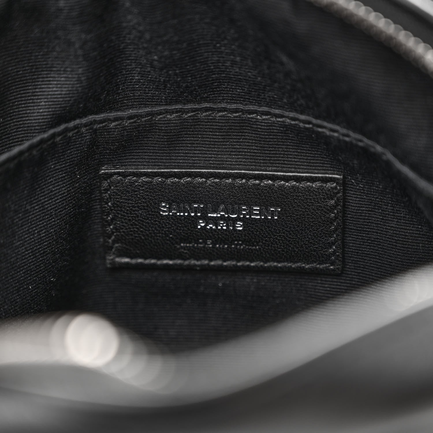 Saint Laurent Calfskin Matelasse Monogram Lou Belt Bag Black 6 of 8