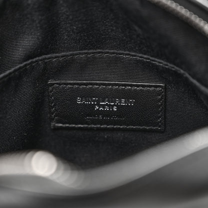 Saint Laurent Calfskin Matelasse Monogram Lou Belt Bag Black 6 of 8