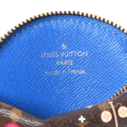 Louis Vuitton Monogram 2019 Christmas Animation Round Coin Purse Blue 6 of 9