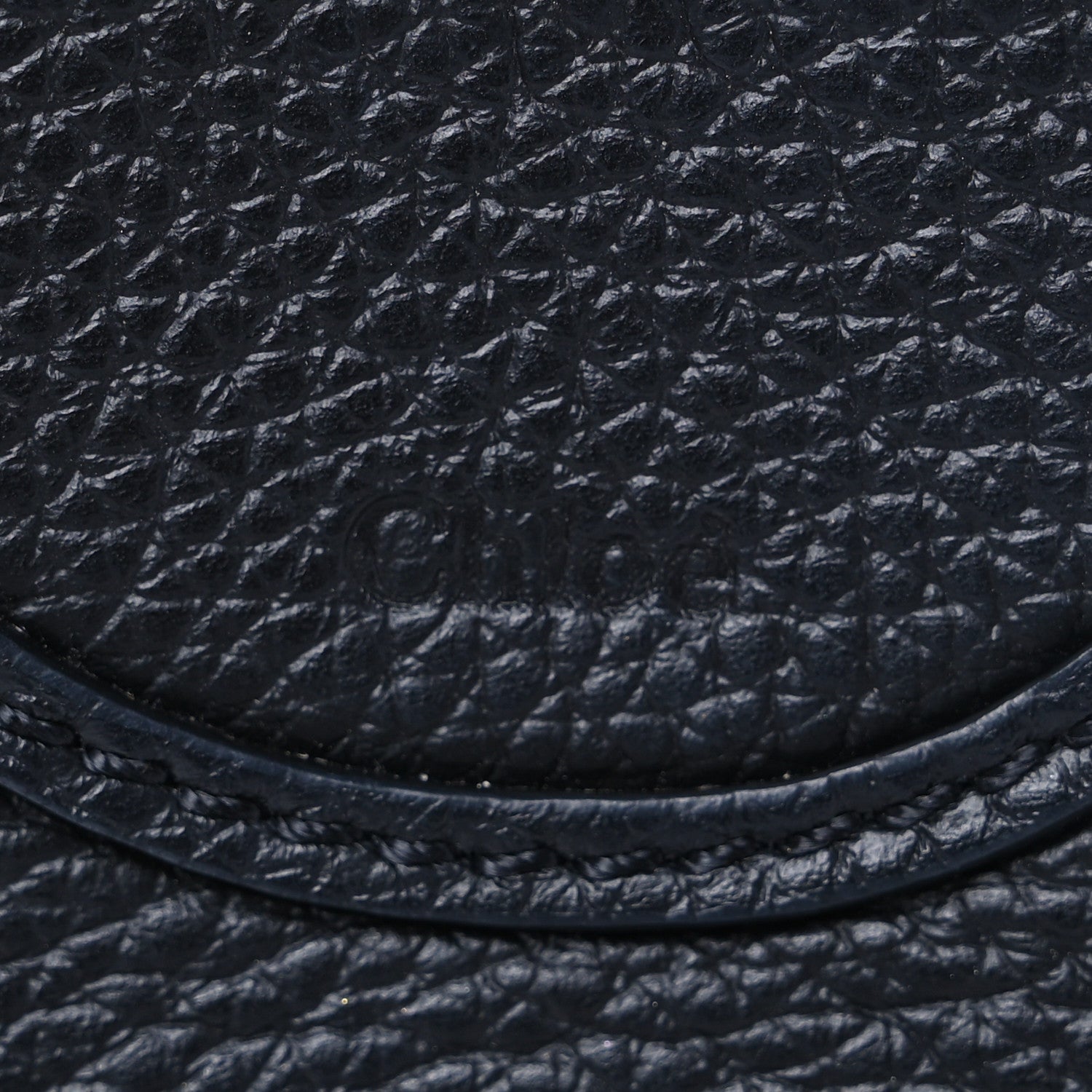 Chloe Calfskin Mini Marcie Round Crossbody Bag Black 6 of 8