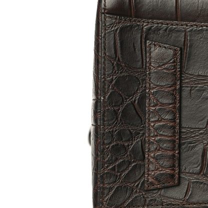 Givenchy Calfskin Crocodile Embossed 3D Stud Medium Antigona Brown 13 of 16