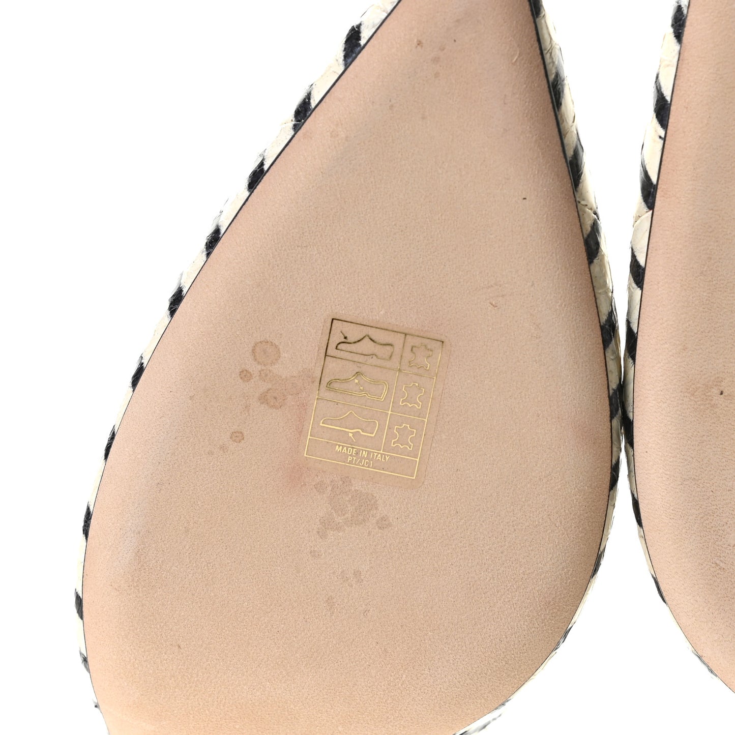 Elaphe Striped Tilly 100 Pumps 39 Black Off White