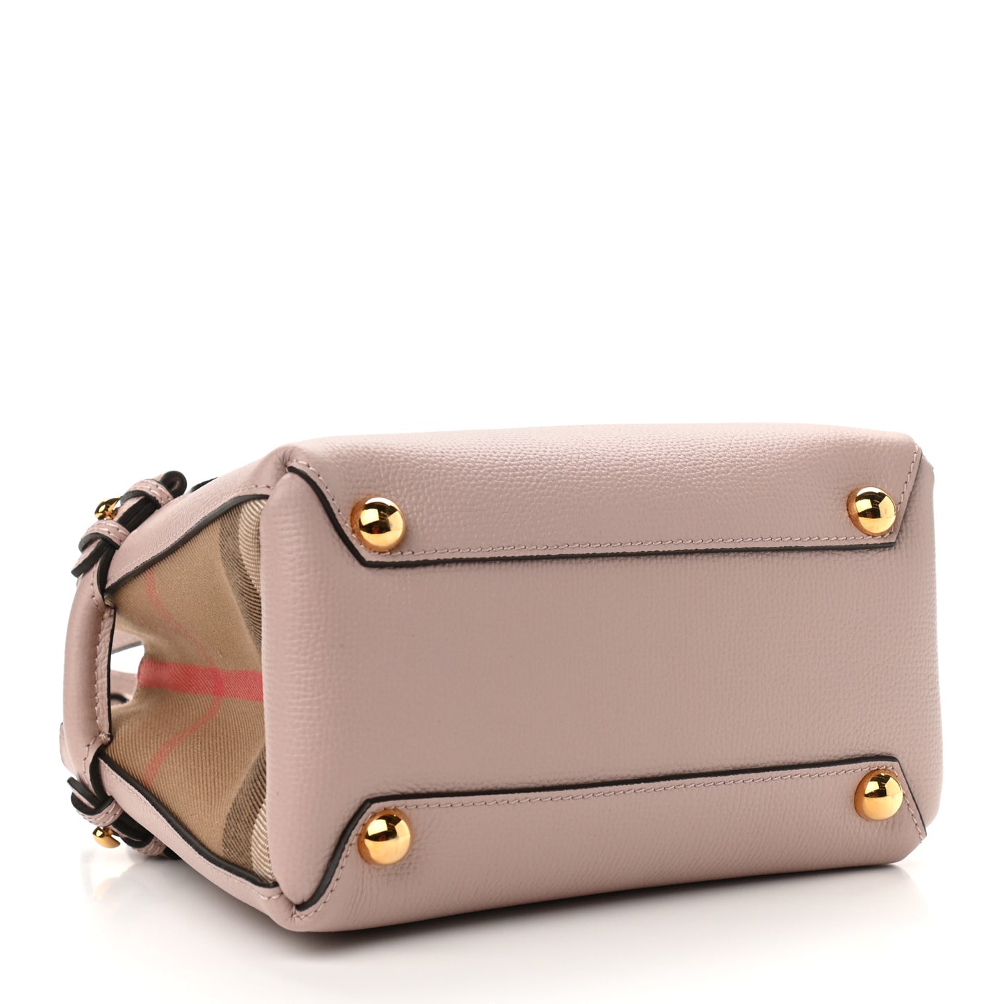 Grainy Calfskin House Check Baby Banner Tote Pale Orchid