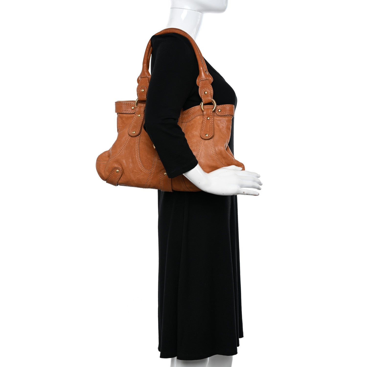 Valentino Garavani Calfskin Catch Hobo Brown 2 of 16