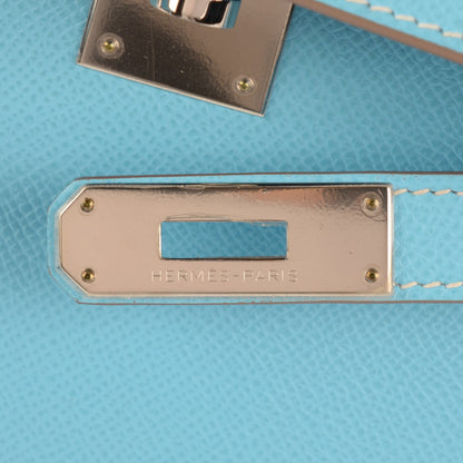 Hermes Epsom Candy Kelly Retourne 32 Celeste Mykonos 2 of 26
