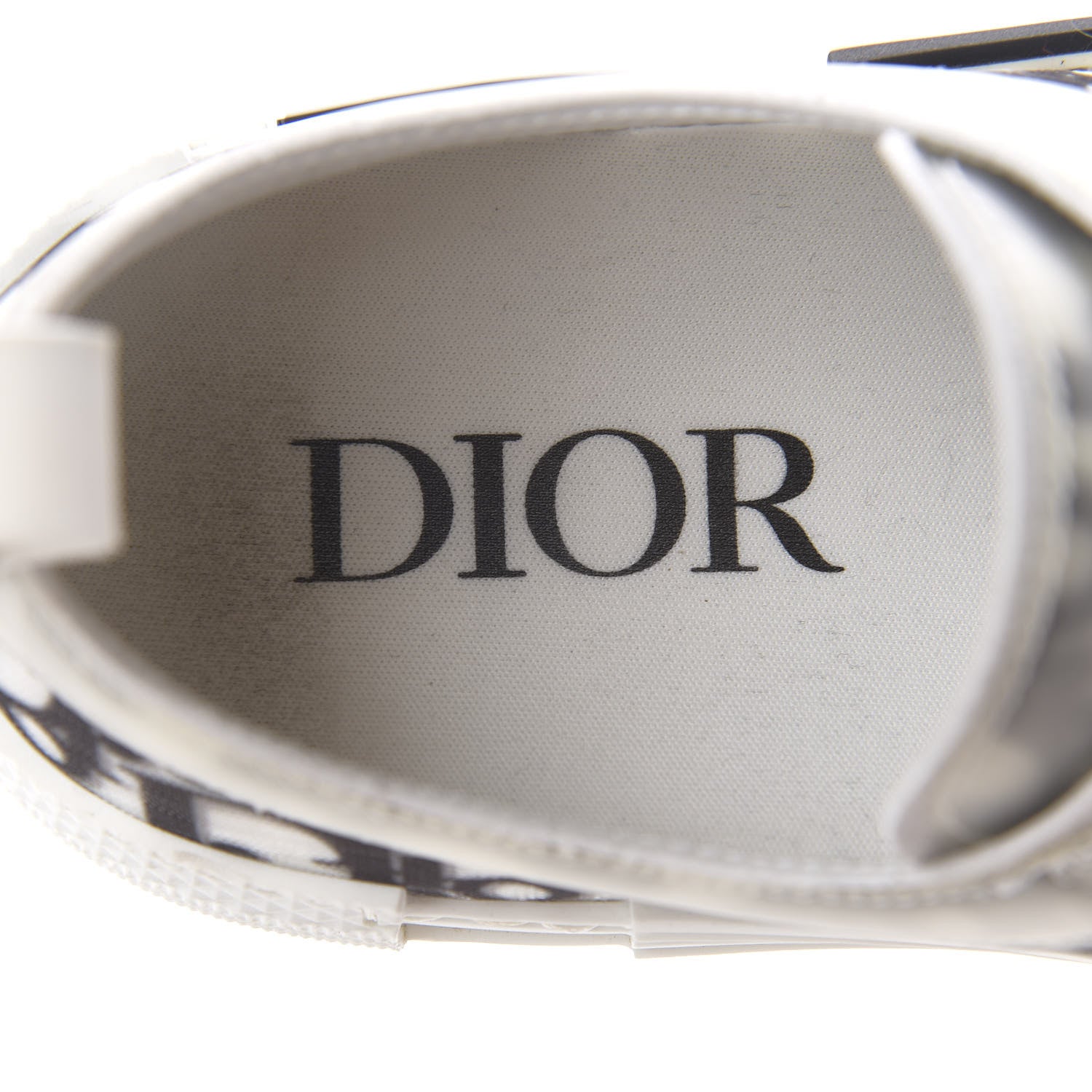 Christian Dior Technical Canvas Oblique Womens B23 Low Top Sneaker 39 White Black 8 of 10