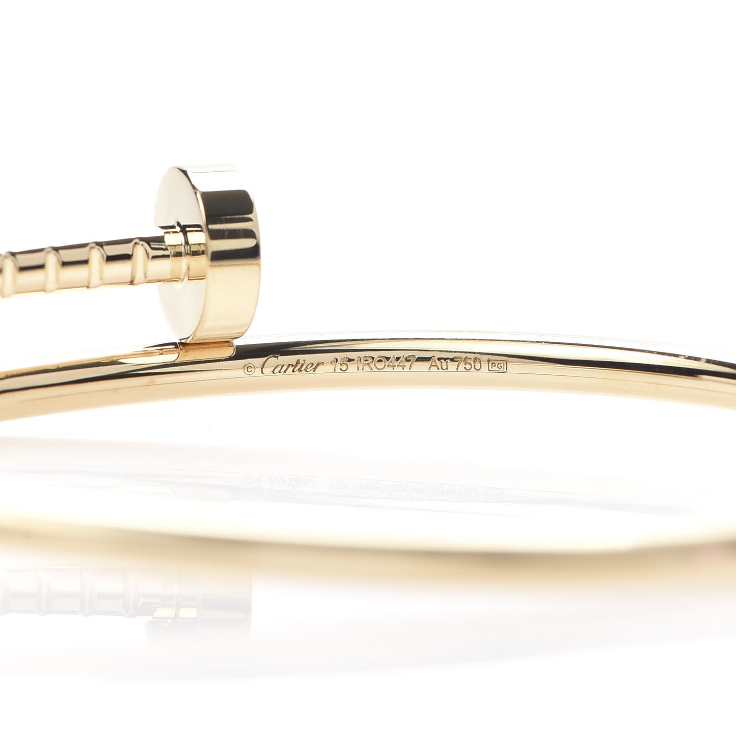 18K Yellow Gold Small Juste Un Clou Bracelet 15