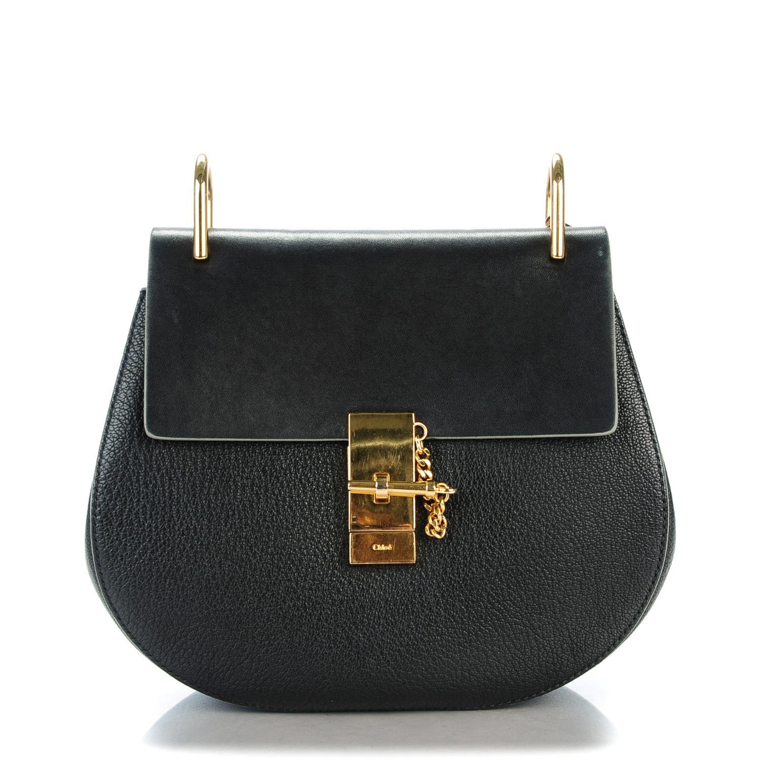 Chloe Goatskin Medium Drew Shoulder Bag Black 1 of 7