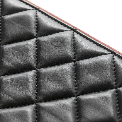 Chanel Lambskin Quilted Large Cosmetic Case Black 9 of 9