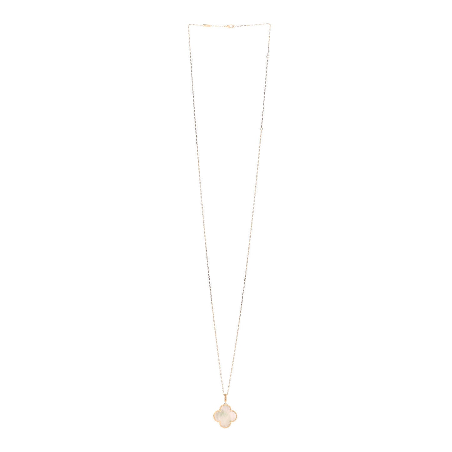 18K Yellow Gold Mother of Pearl Magic Alhambra Long Necklace
