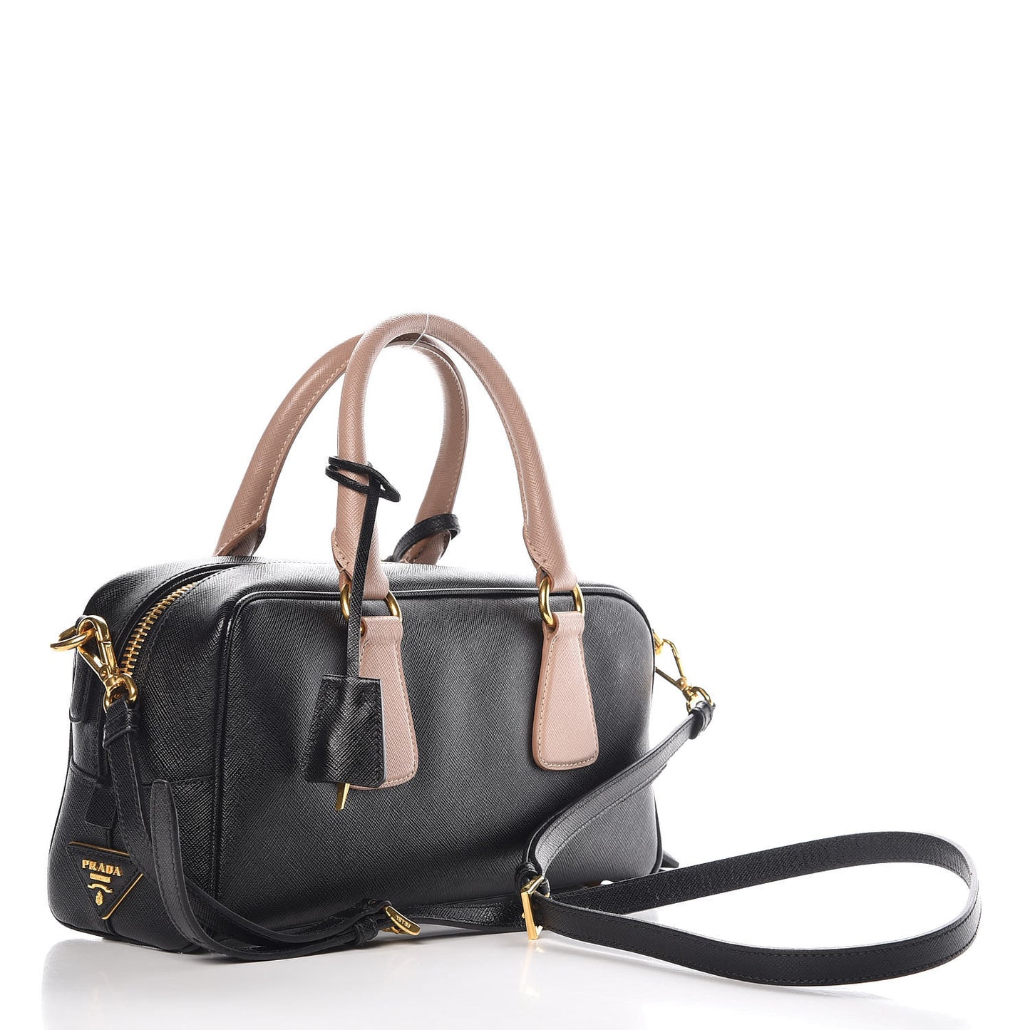 Saffiano Lux Bowler Black Cammeo