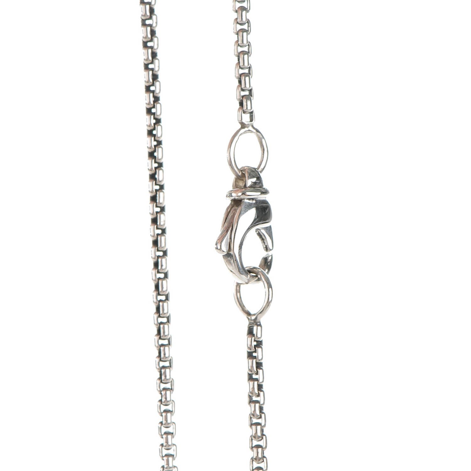 David Yurman Sterling Silver Diamond Pave 7mm Petite Albion Pendant Necklace 4 of 6
