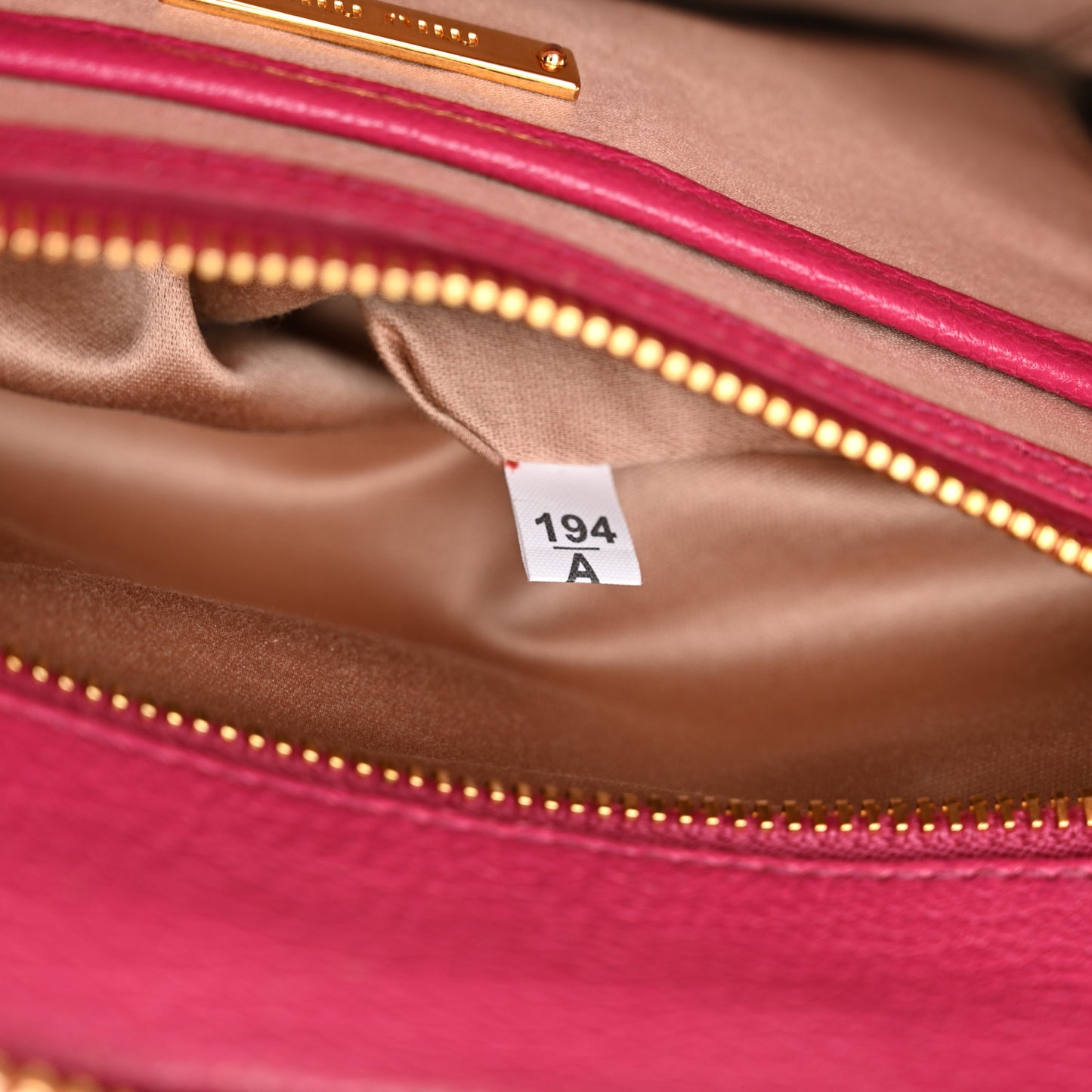Goatskin Madras Bi-Color Bowling Bag Rosa Peonia