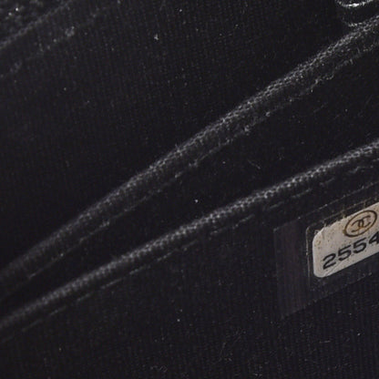 Chanel Caviar Quilted Boy Zip Around Coin Purse Wallet Black 8 of 8