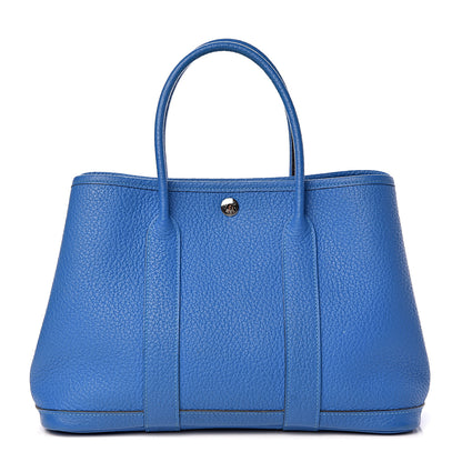 Hermes Vache Country Garden Party 30 TPM Bleu Hydra 1 of 14