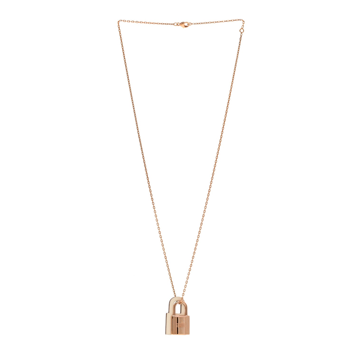 Hermes Swift Small O'Kelly Pendant Necklace White 3 of 6