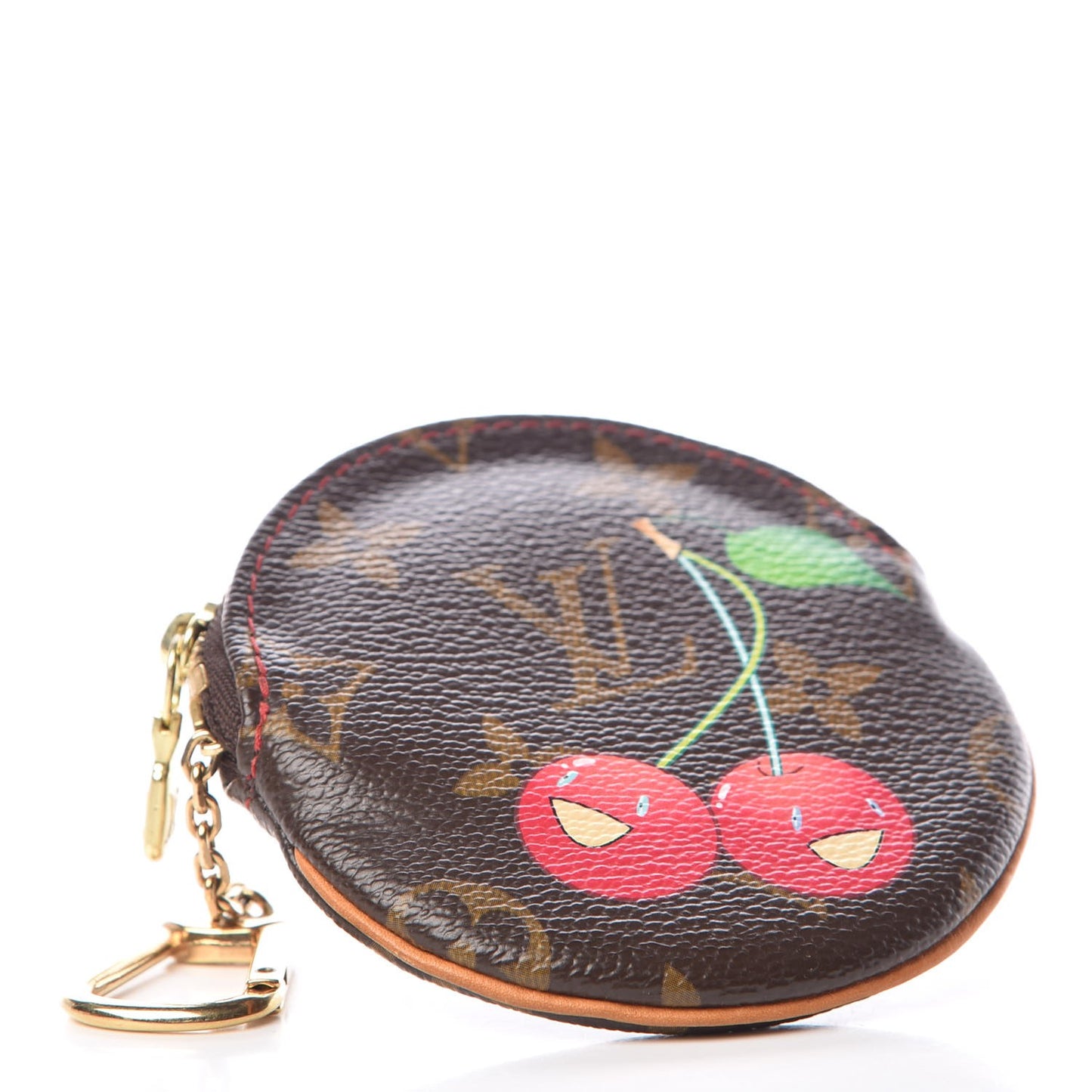 Monogram Cerises Round Coin Purse
