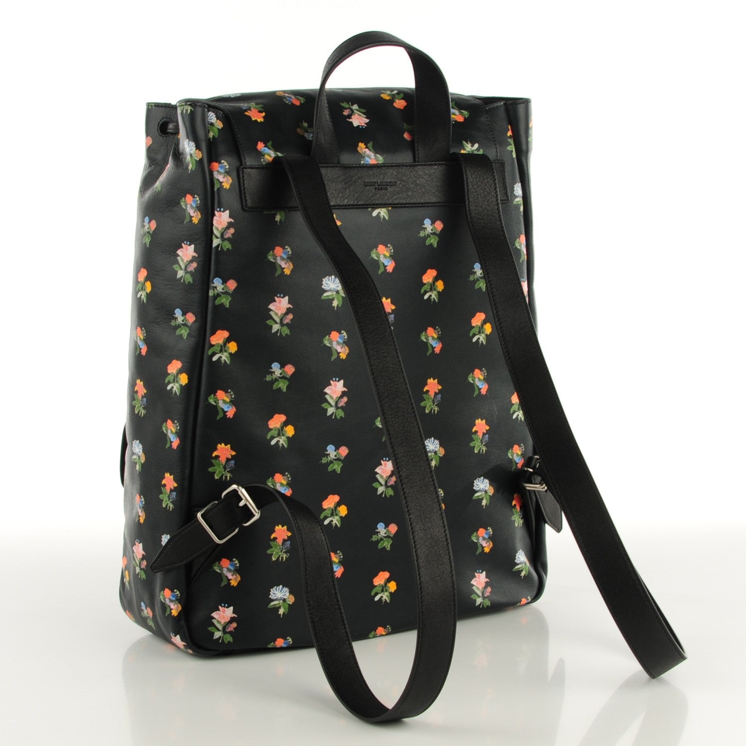 Saint Laurent Calfskin Prairie Flower Printed Festival Backpack Multicolor 3 of 11