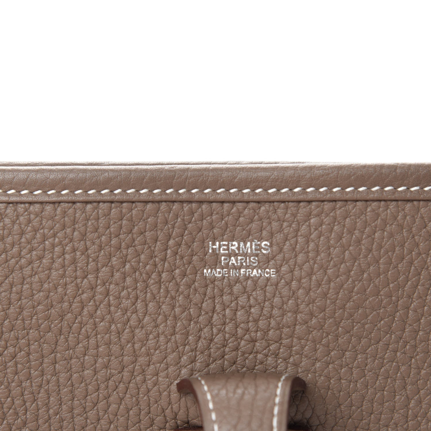 Hermes Taurillon Clemence Evelyne III PM Etoupe 8 of 11