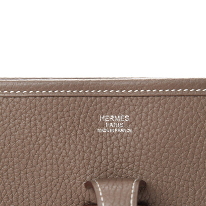 Hermes Taurillon Clemence Evelyne III PM Etoupe 8 of 11