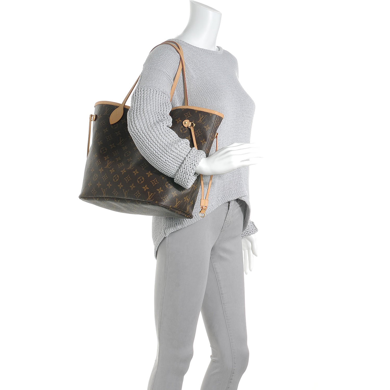 Louis Vuitton Monogram Neverfull MM 2 of 8