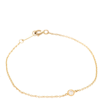 Tiffany 18K Yellow Gold Diamond .08ct Elsa Peretti Diamonds by the Yard Bracelet 1 of 5