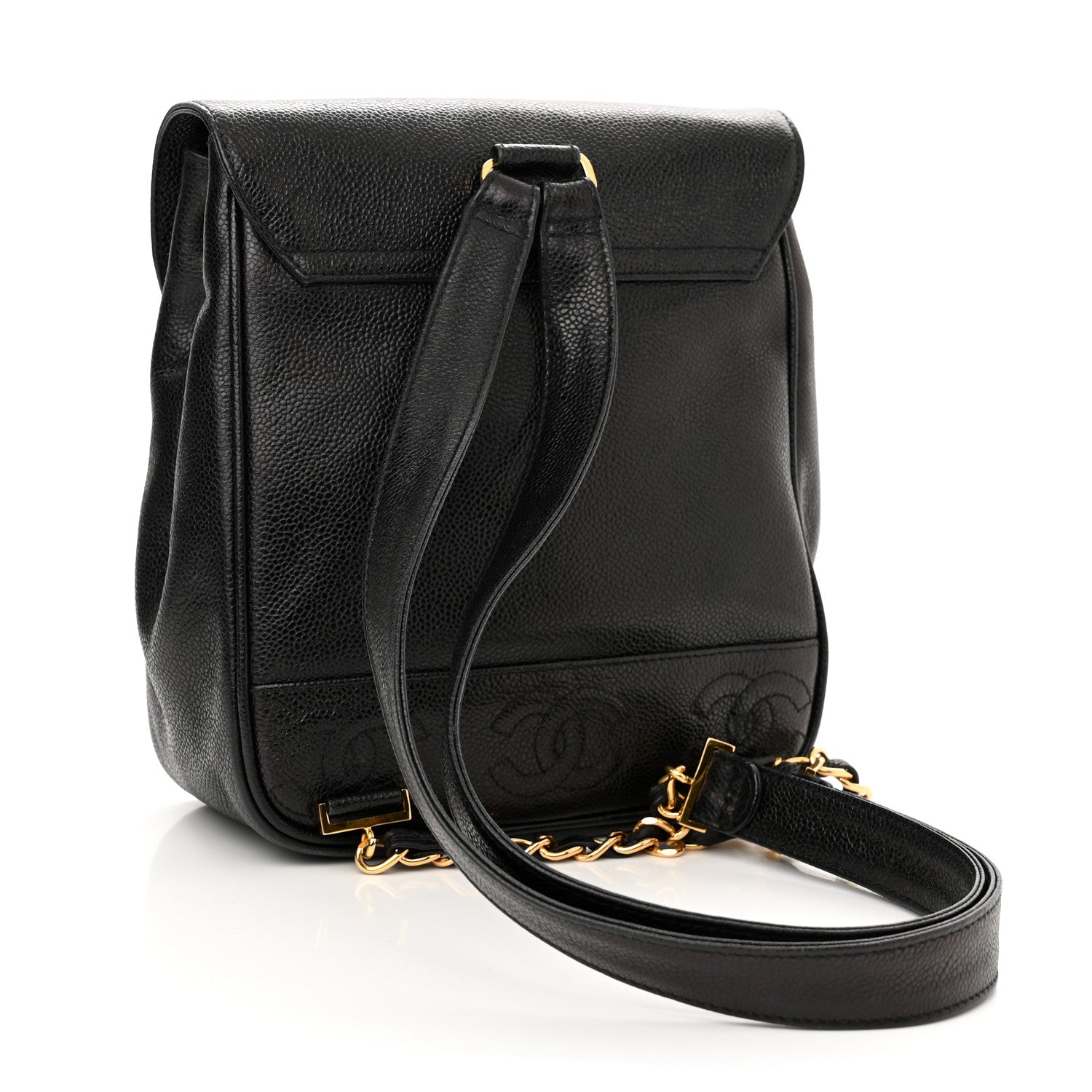 Chanel Caviar CC Backpack Black 2 of 9