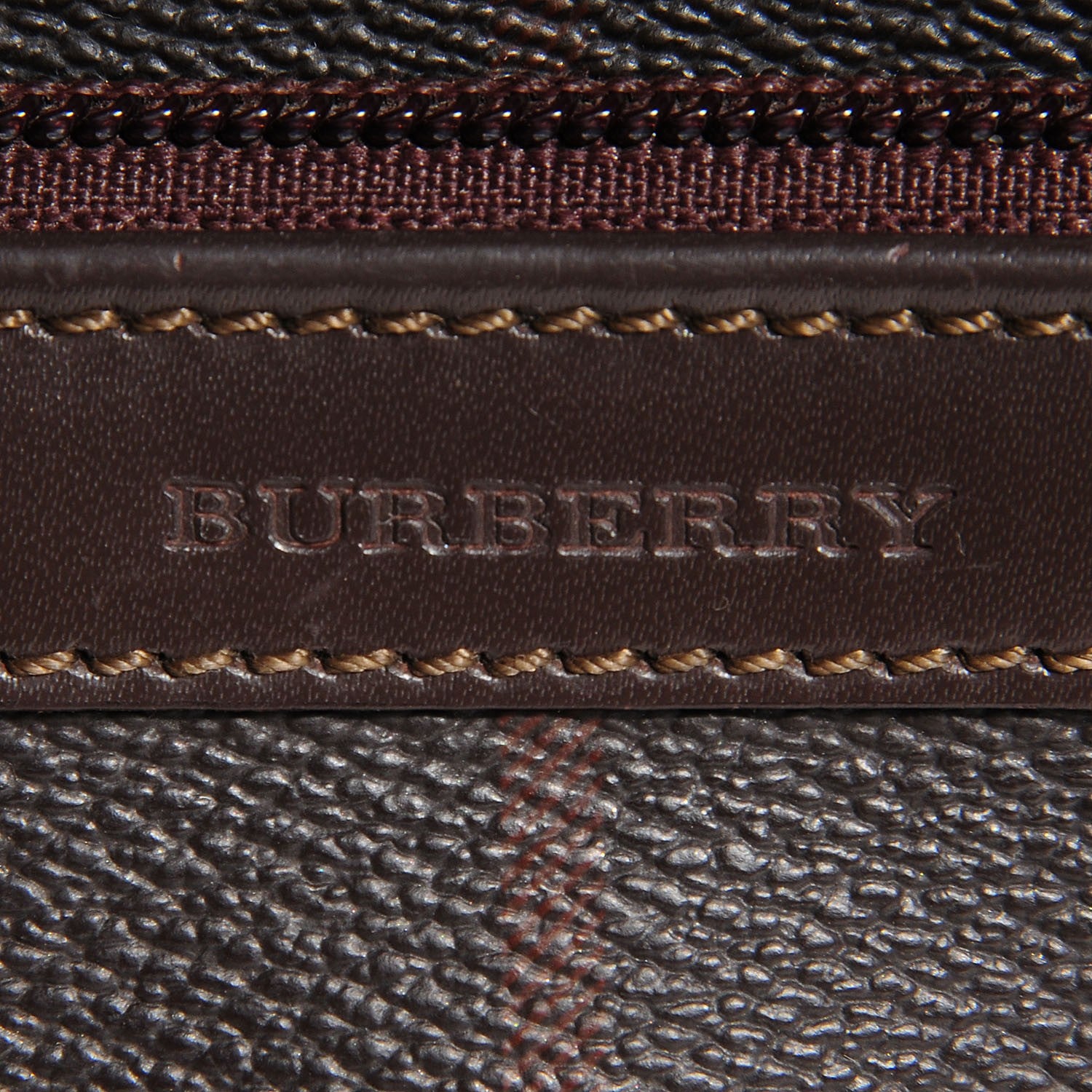 Burberry Check Messenger Bag Brown 6 of 8