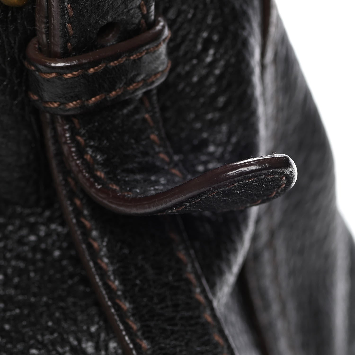 Prada Cervo Antik Shoulder Bag Black 21 of 24
