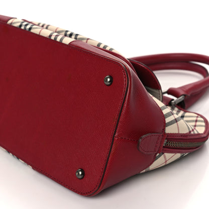 Burberry Nova Check Shoulder Bag Red 7 of 7