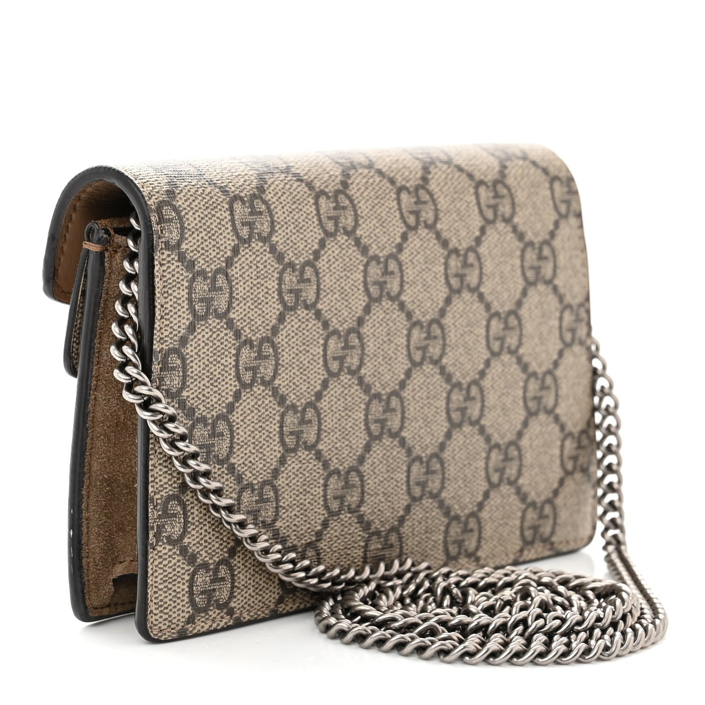 GG Supreme Monogram Super Mini Dionysus Shoulder Bag Taupe