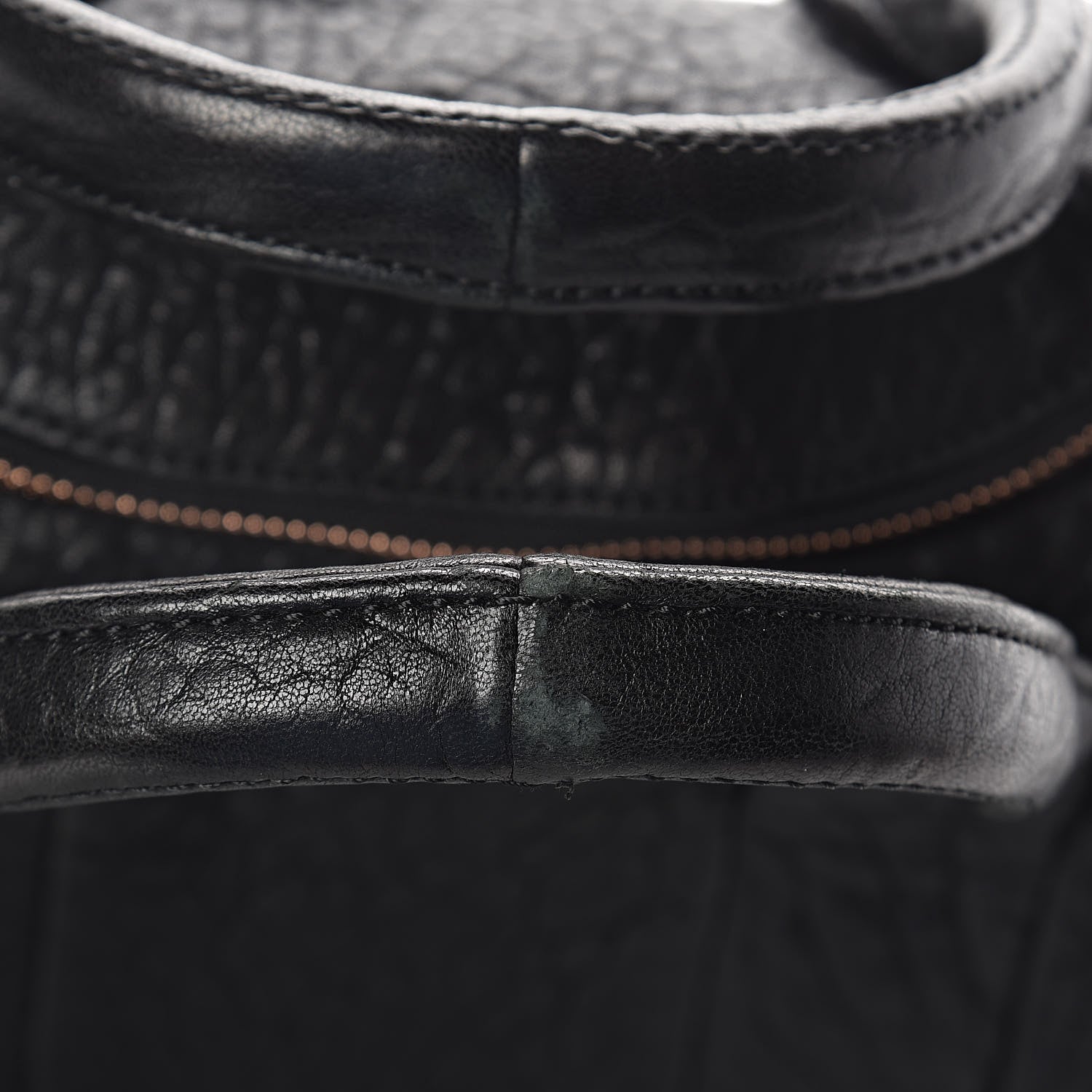 Alexander Wang Pebbled Lambskin Rockie Black Rose Gold Hardware 10 of 11