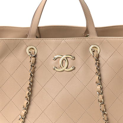 Chanel Calfskin Large Serial Shopper Tote Beige 7 of 9