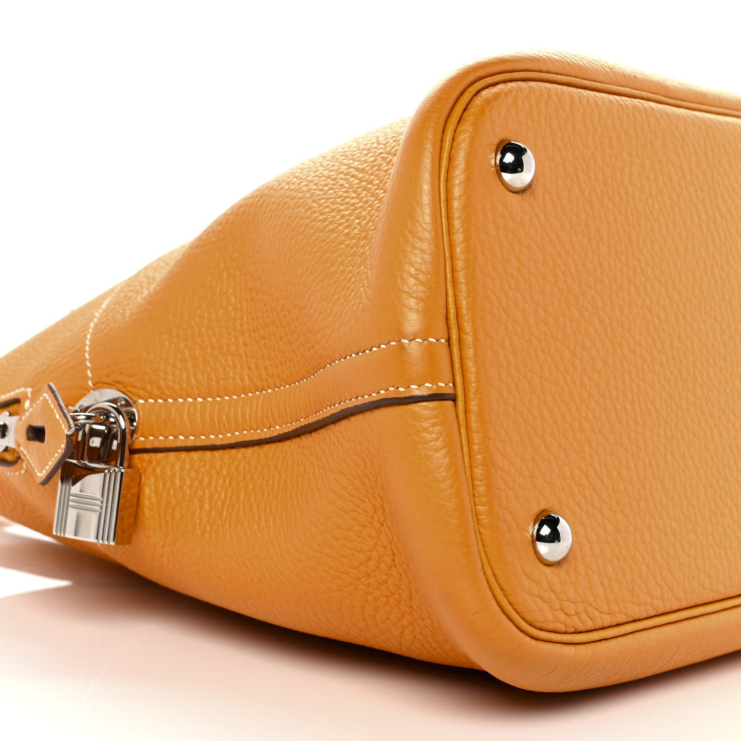 Hermes Taurillon Clemence Bolide 35 Moutarde 6 of 9