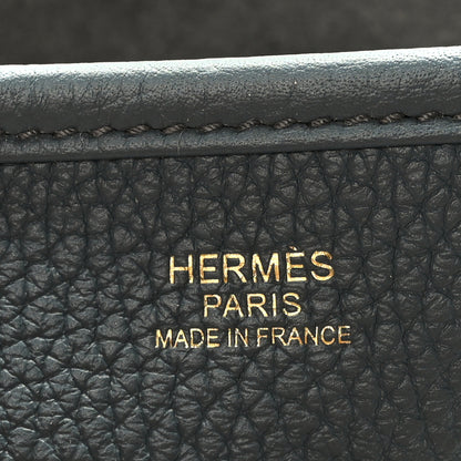 Hermes Taurillon Clemence Evelyne III PM Bleu Orage 6 of 10