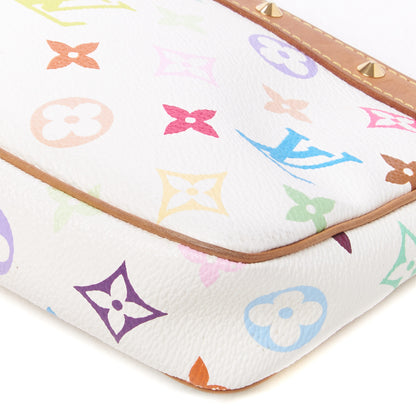 Louis Vuitton Monogram Multicolor Pochette Accessories White 4 of 7