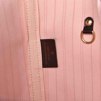 Louis Vuitton Damier Ebene Neo Neverfull MM Rose Ballerine 6 of 13