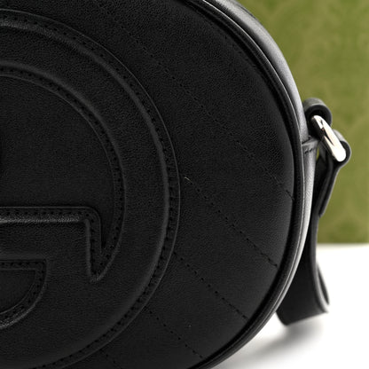 Gucci Sakai Be Green Calfskin Diagonal Stitched Mini Blondie Shoulder Bag Black 11 of 13