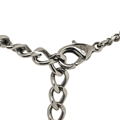 Chanel Ruthenium Crystal Pearl CC Necklace 4 of 5