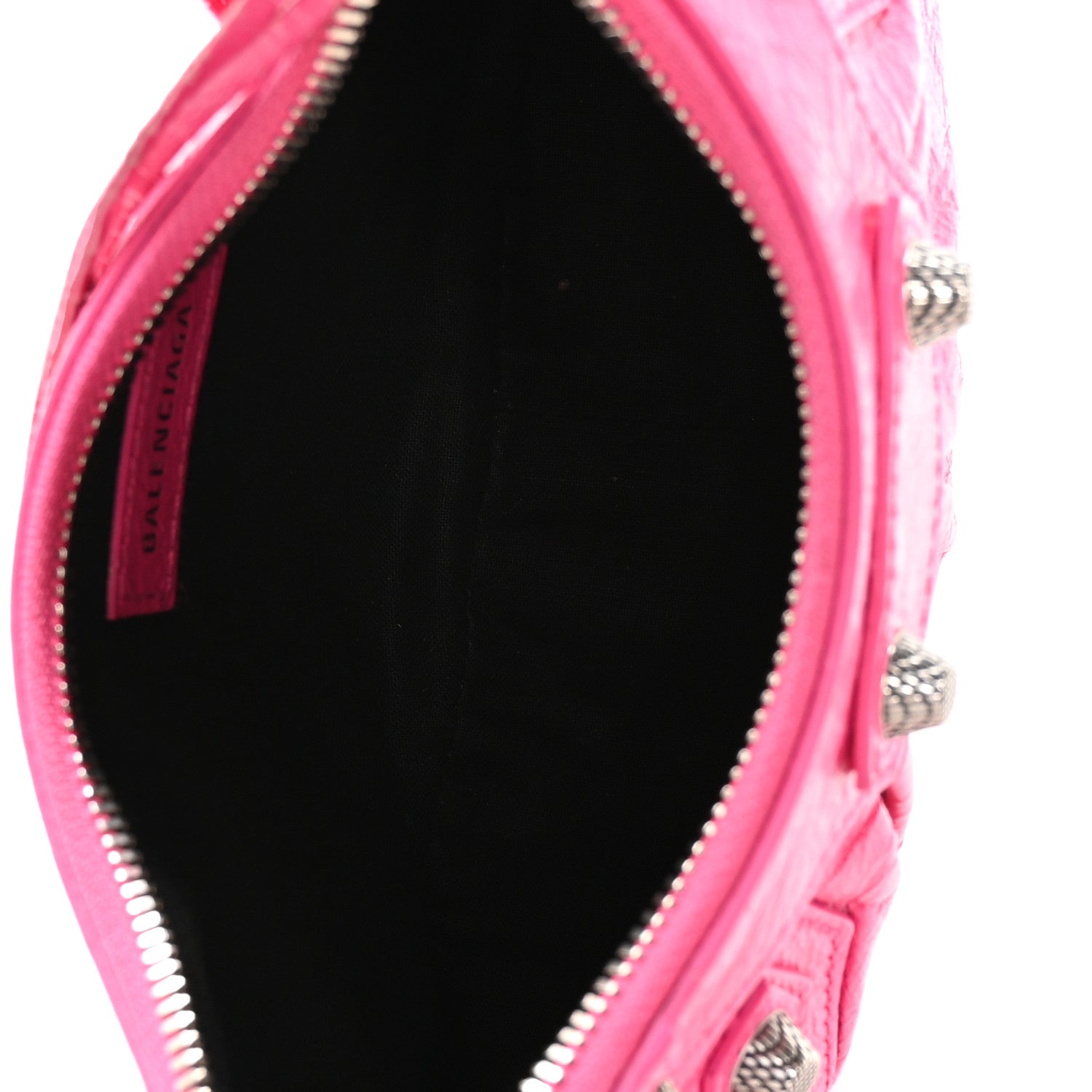 Balenciaga Agneau Arena Le Cagole Shoulder Bag XS Hot Pink 5 of 10
