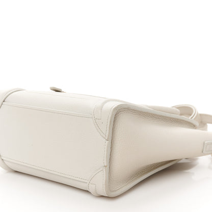 Celine Drummed Calfskin Nano Luggage Lune 10 of 11