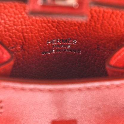 Hermes Tadelakt Chevre Mysore Kelly Quelle Idole Bag Charm Rose Sakura Sanguine Nata Sesame 3 of 5