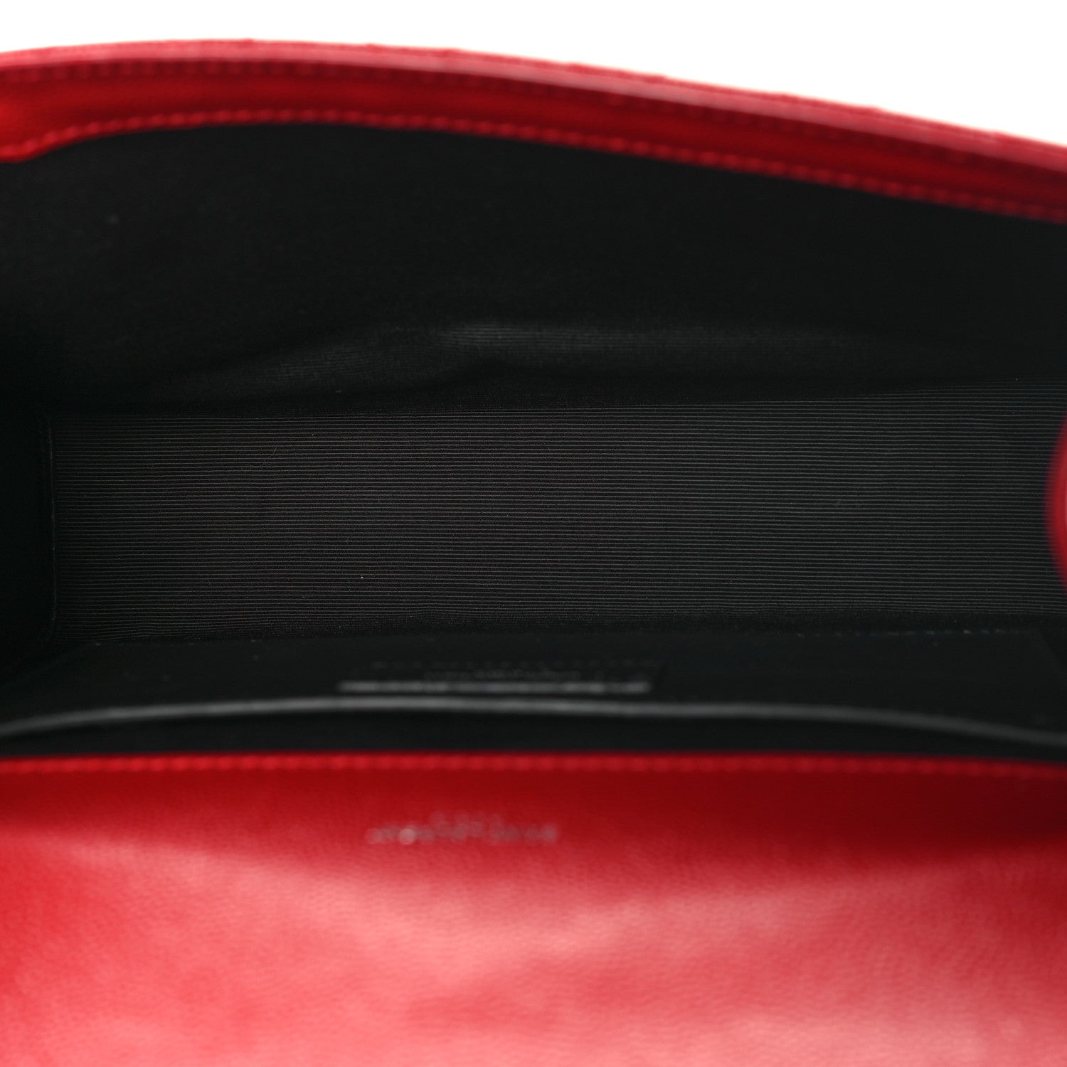 Saint Laurent Grain De Poudre Textured Mixed Matelasse Triquilt Medium Monogram Satchel New Red 5 of 9