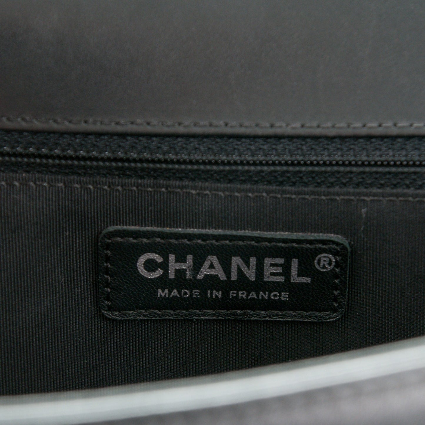 Lambskin Quilted Large Boy Flap Black