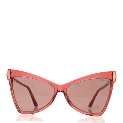 Tom Ford Acetate Tallulah TF767 Sunglasses Red 2 of 8