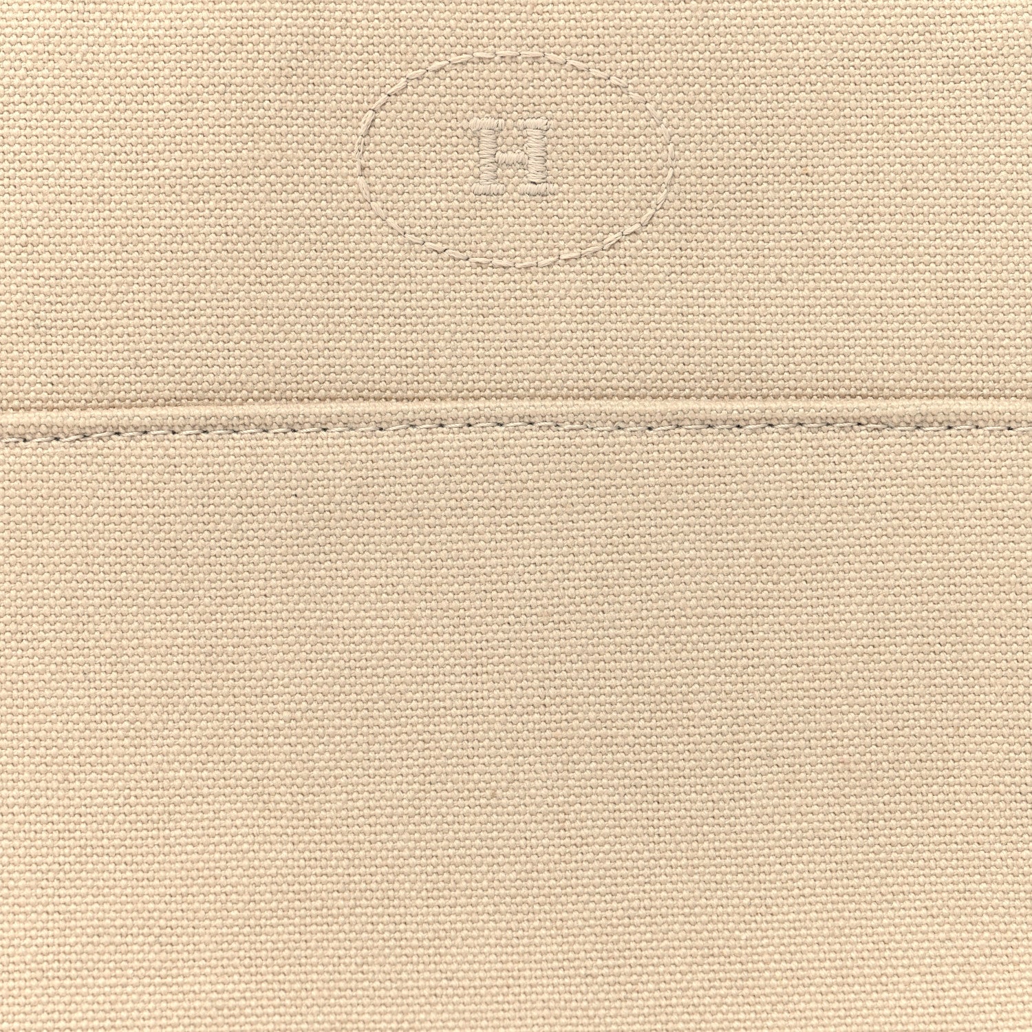 Hermes Cotton Canvas Mini Bolide Travel Cosmetic Pouch Natural 7 of 9