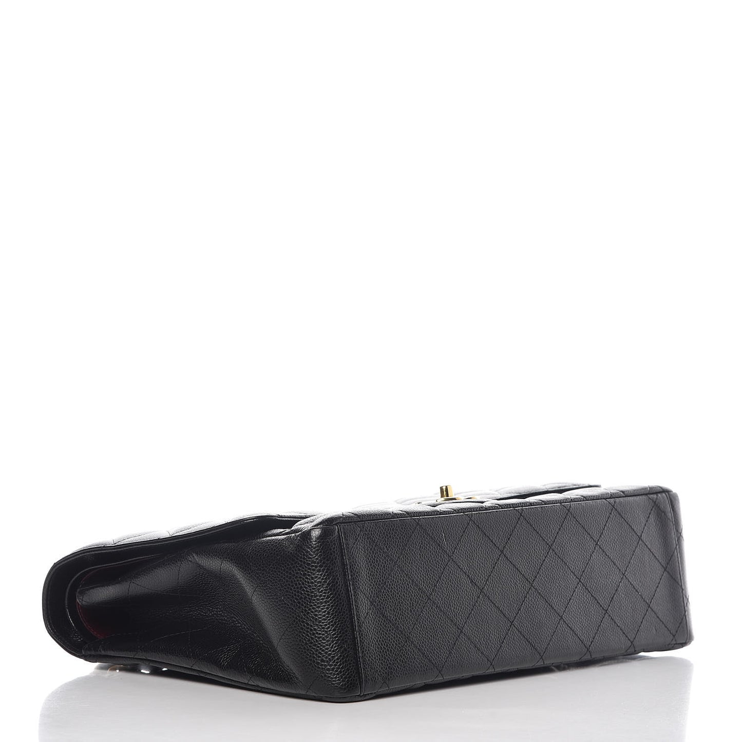 Caviar Quilted Maxi Double Flap Black