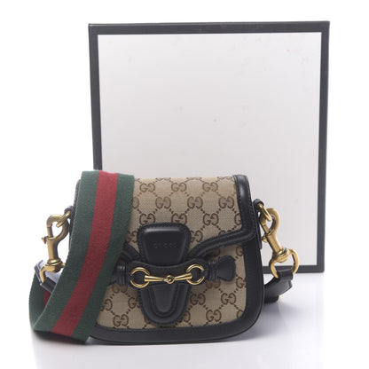 Gucci Monogram Small Lady Web Shoulder Bag Beige Black 11 of 11