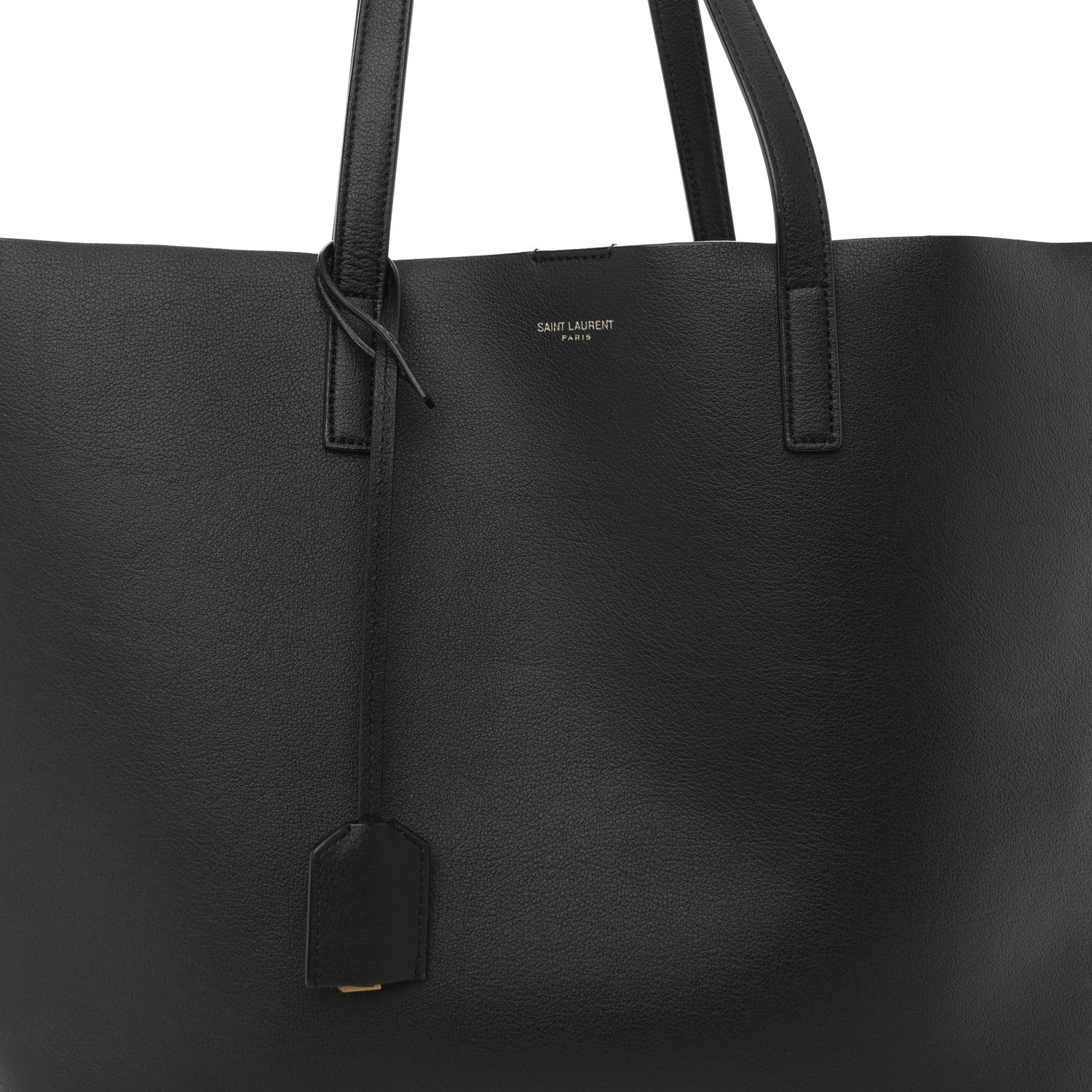 Saint Laurent Calfskin Large Shopping Tote Black 9 of 11