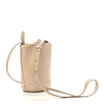 Mansur Gavriel Pebbled Calfskin Zip Bucket Bag Aglio 3 of 10